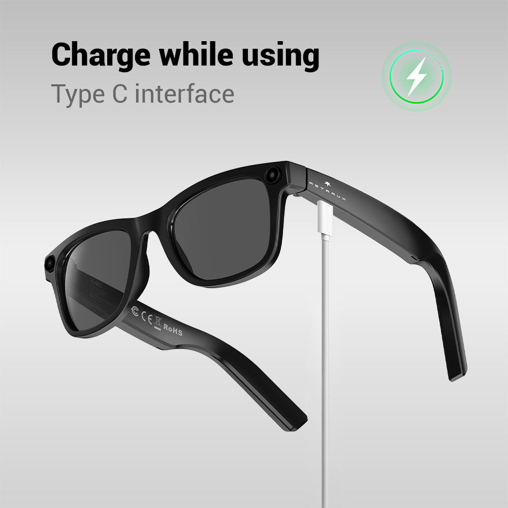 AI Smart Bluetooth Glasses Sunglasses Photo Video Recording Waterproof Call