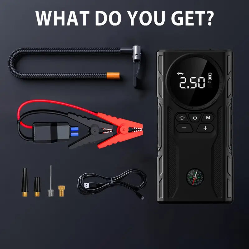 39800mAh Car Jump Starter Portable Power Bank Car Battery Booster 12V Car Starting Device for Petrol 6.0L Diesel 4.0L