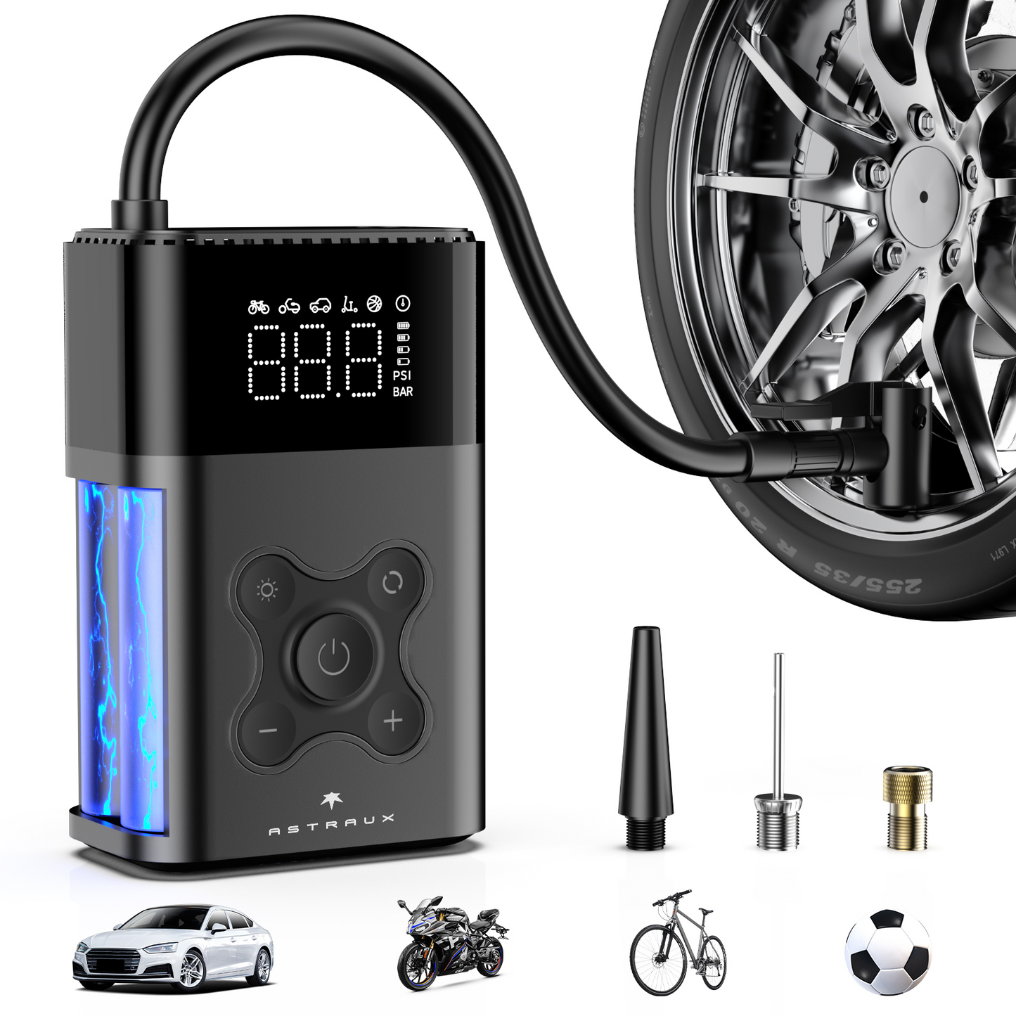 Portable Car Tire Inflator for Fast Emergency Pumping