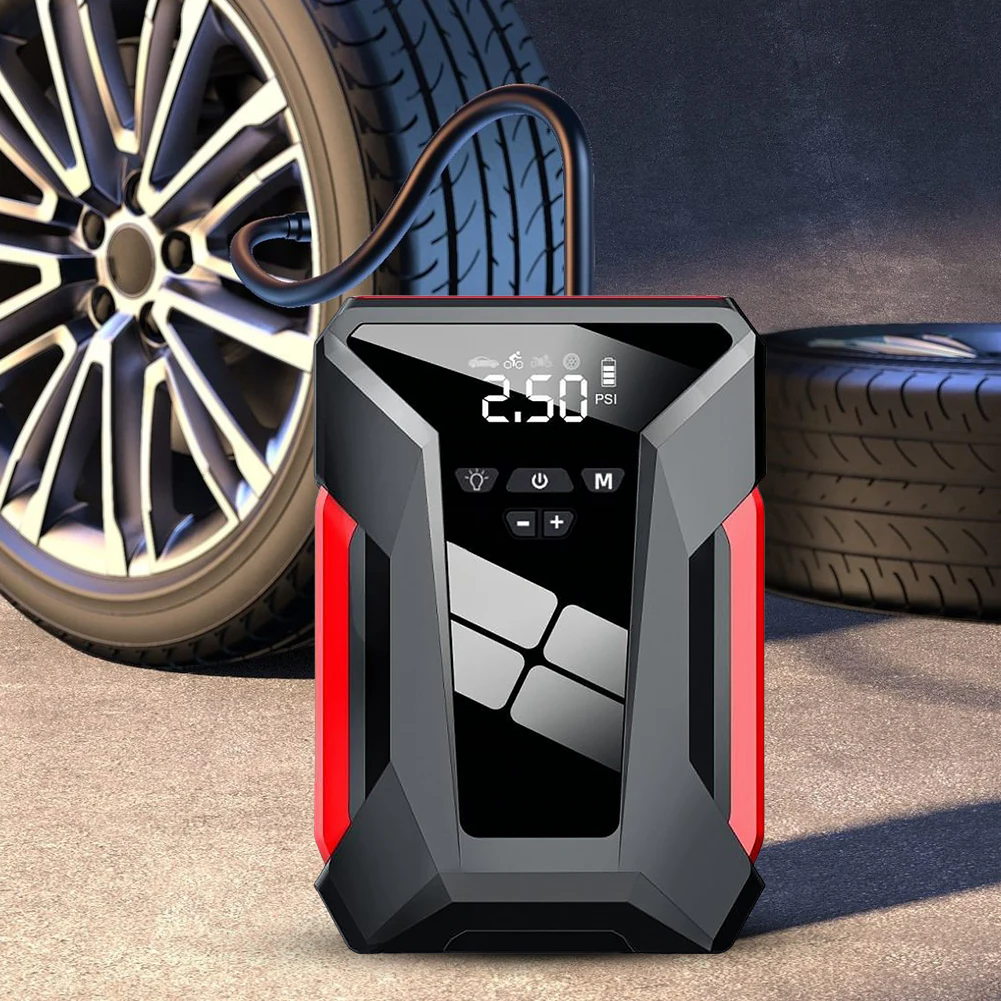 10000mAh Car Jump Starter Multifunctional Automotive Energy Power 150PSI fire Inflator Powerbank Air Pump With Bag
