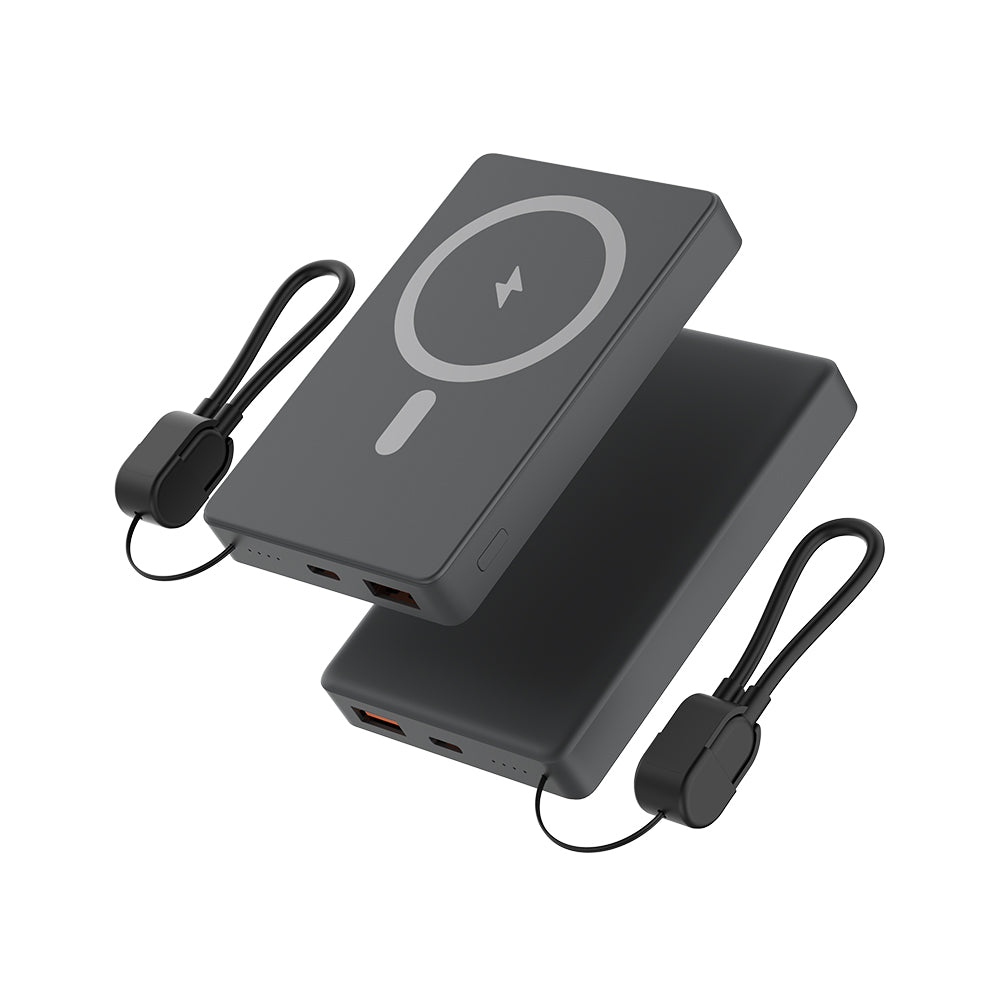 MQ110 10000mAh Magnetic Power Bank Wireless Fast Charger For Magsafe Portable Auxiliary Battery Pack