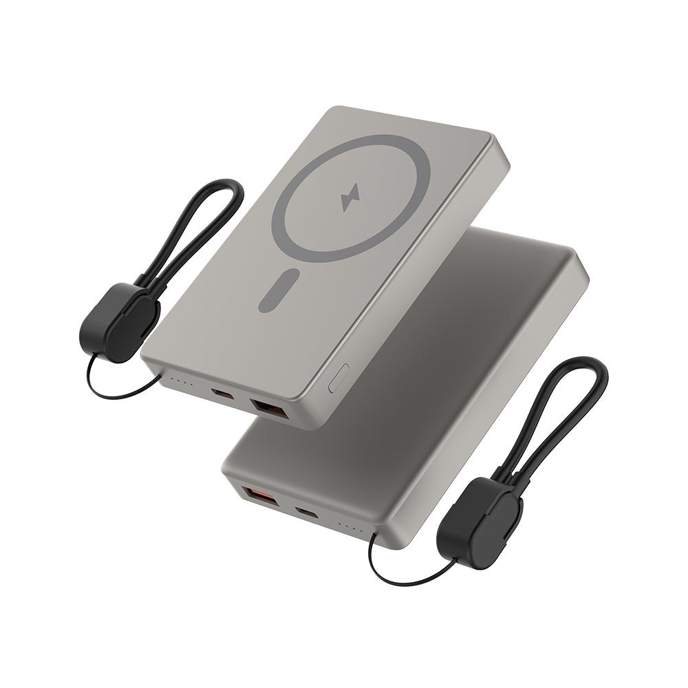 MQ110 10000mAh Magnetic Power Bank Wireless Fast Charger For Magsafe Portable Auxiliary Battery Pack
