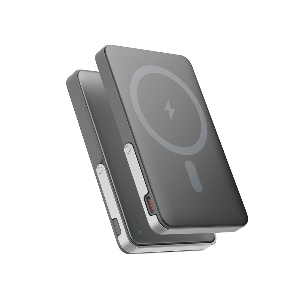 5000mAh Strong Magnetic Thin Power Bank Ultra For MagSafe Wireless PD20W+15W Fast Charging