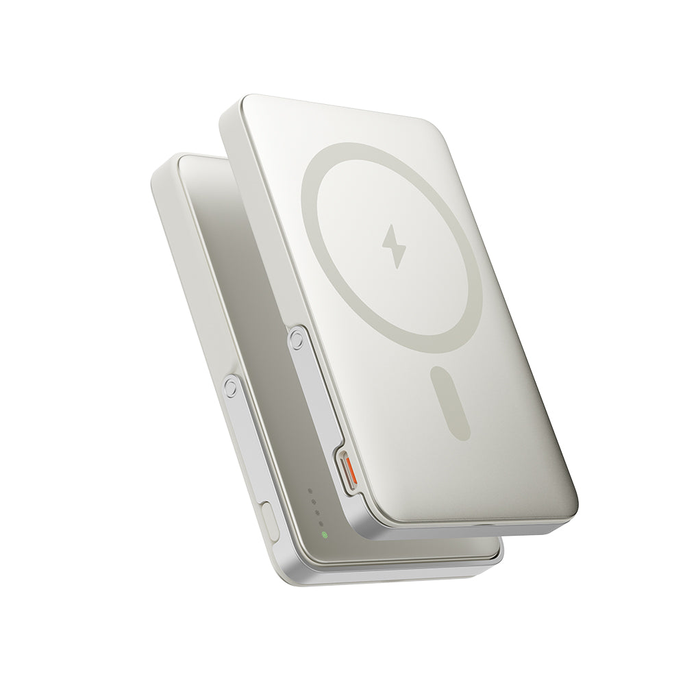 5000mAh Strong Magnetic Thin Power Bank Ultra For MagSafe Wireless PD20W+15W Fast Charging