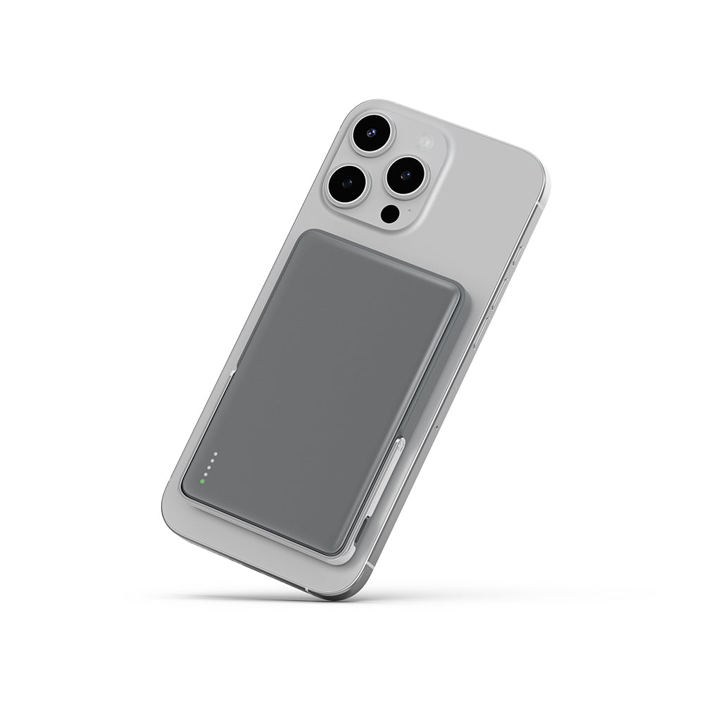 5000mAh Strong Magnetic Thin Power Bank Ultra For MagSafe Wireless PD20W+15W Fast Charging