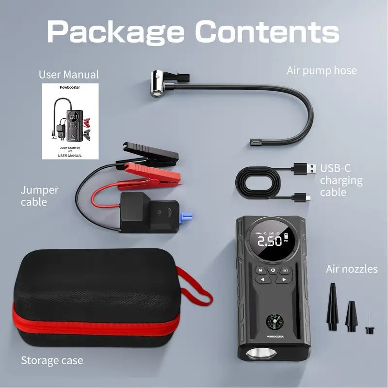 39800mAh Car Jump Starter Portable Power Bank Car Battery Booster 12V Car Starting Device for Petrol 6.0L Diesel 4.0L